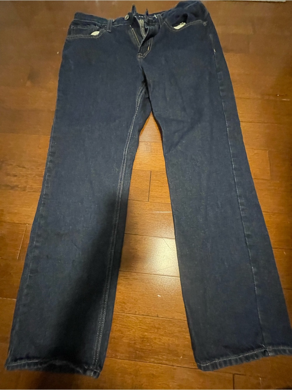 Old Navy Dark Blue Straight-Leg Jeans
